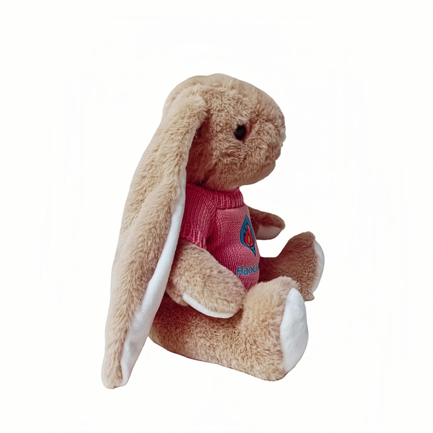 Customizable Plush Bunny with Branded Knit Sweater - Premium Corporate Gift & Promotional Mascot for Online Stores, Car Dealerships, and Event Giveaways